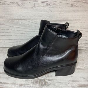 Women’s Thom Mcan Leather Ankle Zipper Boots, Black, Ladies Sz 10